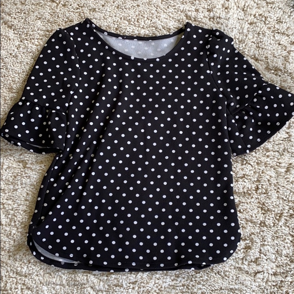 Polka dot blouse